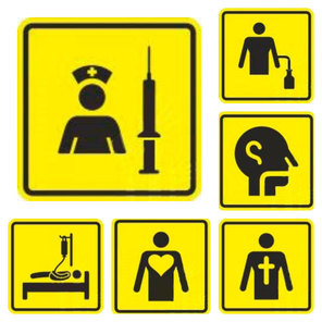 Тактильная пиктограмма в ассортименте "Больница"